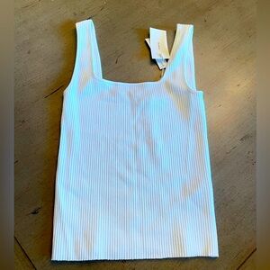 Vince Cropped + Ribbed Tank Top